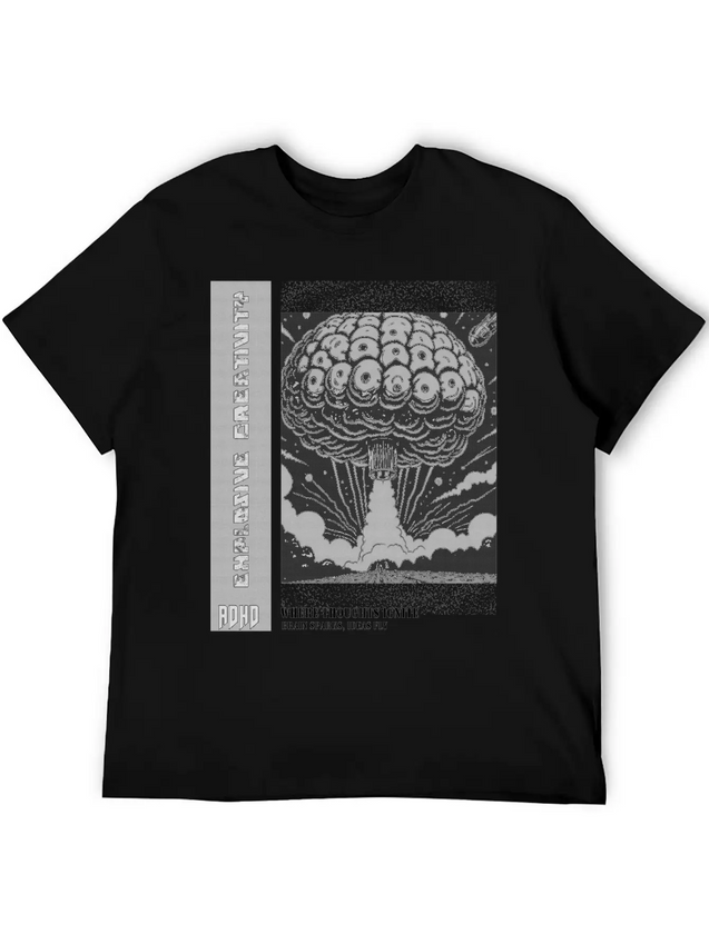 "Explosive Creativity - ADHD, Brain Sparks, Ideas Comfortable Minimalist Graphic Tee – Summer Style Essential