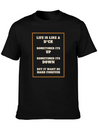 Funny Sarcastic Life Quotes Casual Graphic T-Shirt – Simple And Comfortable Daily Wear