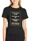 Funny Sarcastic Life Quotes Casual Graphic T-Shirt – Simple And Comfortable Daily Wear