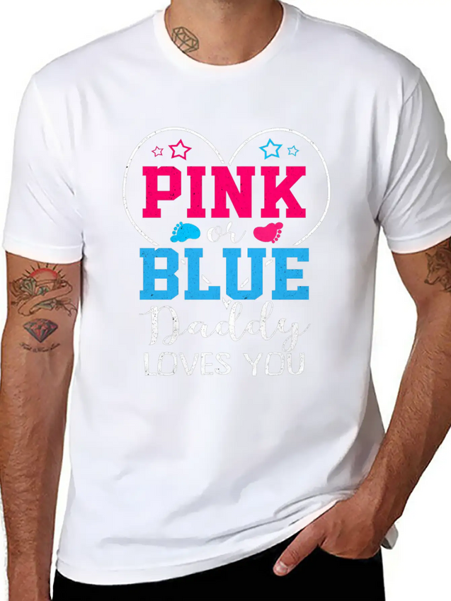 Gender Reveal Casual Graphic T-Shirt – Simple And Comfortable Daily Wear
