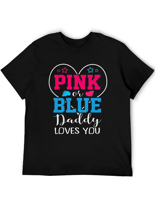 Gender Reveal Casual Graphic T-Shirt – Simple And Comfortable Daily Wear