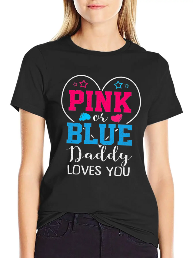Gender Reveal Casual Graphic T-Shirt – Simple And Comfortable Daily Wear
