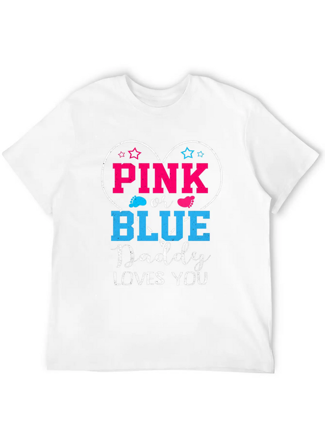 Gender Reveal Casual Graphic T-Shirt – Simple And Comfortable Daily Wear