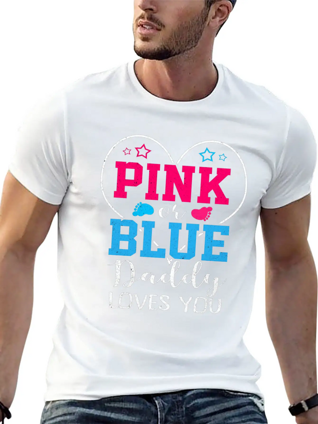 Gender Reveal Casual Graphic T-Shirt – Simple And Comfortable Daily Wear