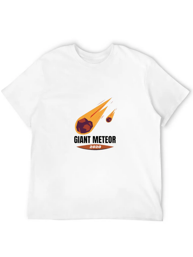 Giant Meteor 2020 Casual Graphic T-Shirt – Simple And Comfortable Daily Wear