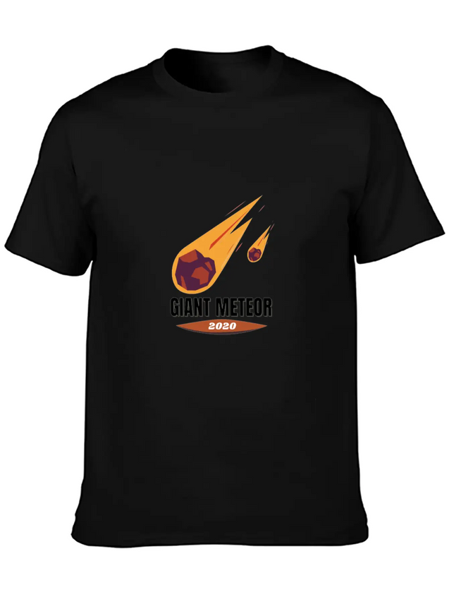 Giant Meteor 2020 Casual Graphic T-Shirt – Simple And Comfortable Daily Wear