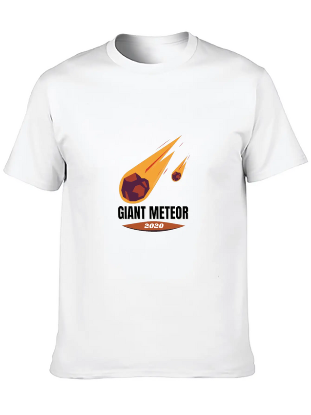 Giant Meteor 2020 Casual Graphic T-Shirt – Simple And Comfortable Daily Wear