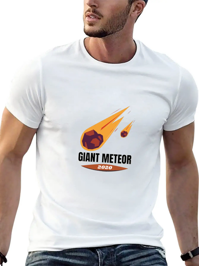 Giant Meteor 2020 Casual Graphic T-Shirt – Simple And Comfortable Daily Wear