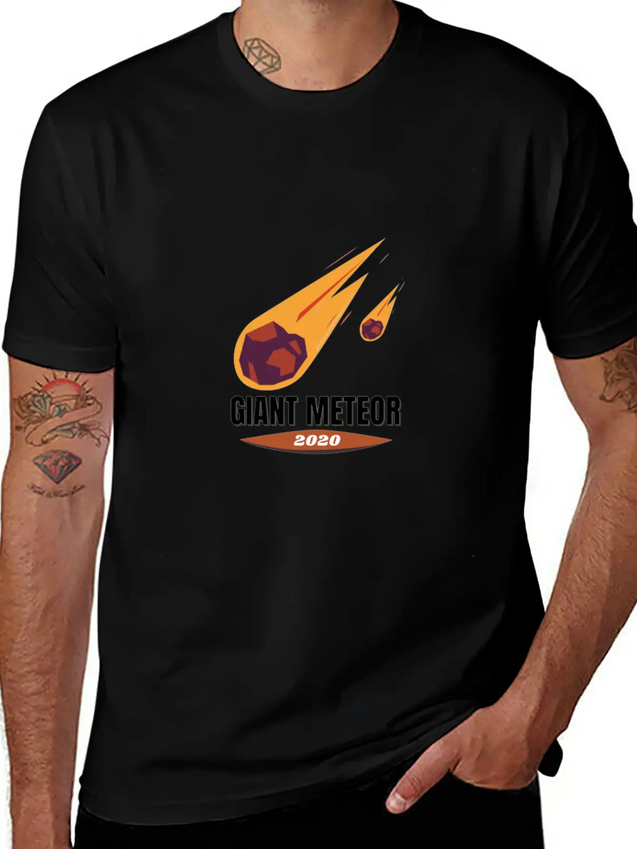 Giant Meteor 2020 Casual Graphic T-Shirt – Simple And Comfortable Daily Wear