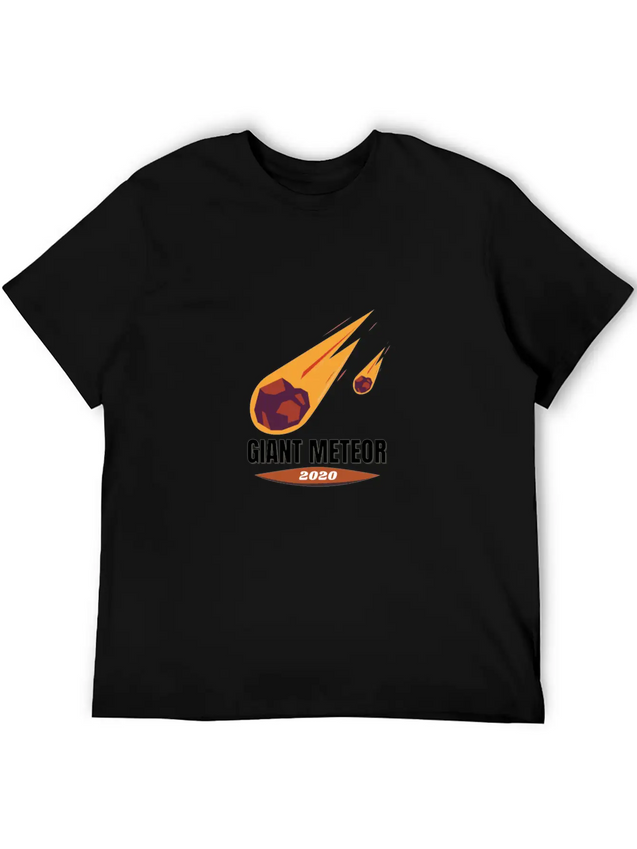 Giant Meteor 2020 Casual Graphic T-Shirt – Simple And Comfortable Daily Wear
