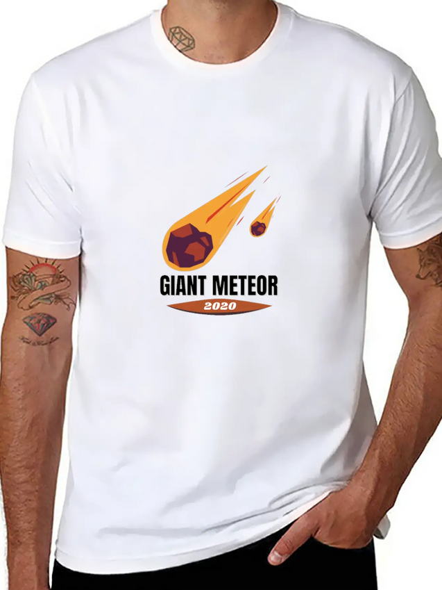 Giant Meteor 2020 Casual Graphic T-Shirt – Simple And Comfortable Daily Wear