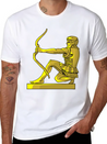 Golden Statue 4 Casual Graphic T-Shirt – Simple And Comfortable Daily Wear