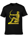 Golden Statue 4 Casual Graphic T-Shirt – Simple And Comfortable Daily Wear
