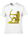 Golden Statue 4 Casual Graphic T-Shirt – Simple And Comfortable Daily Wear