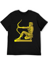 Golden Statue 4 Casual Graphic T-Shirt – Simple And Comfortable Daily Wear