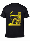 Golden Statue 4 Casual Graphic T-Shirt – Simple And Comfortable Daily Wear