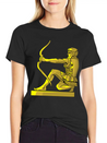 Golden Statue 4 Casual Graphic T-Shirt – Simple And Comfortable Daily Wear