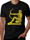 Golden Statue 4 Casual Graphic T-Shirt – Simple And Comfortable Daily Wear