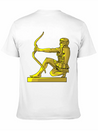 Golden Statue 4 Casual Graphic T-Shirt – Simple And Comfortable Daily Wear