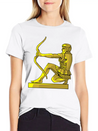 Golden Statue 4 Casual Graphic T-Shirt – Simple And Comfortable Daily Wear