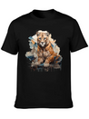 Graffiti Style Mountain Lion | Mountain Lion Lover Casual Graphic T-Shirt – Simple And Comfortable Daily Wear
