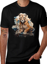 Graffiti Style Mountain Lion | Mountain Lion Lover Casual Graphic T-Shirt – Simple And Comfortable Daily Wear