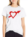 Heart And Arrow Casual Graphic T-Shirt – Simple And Comfortable Daily Wear