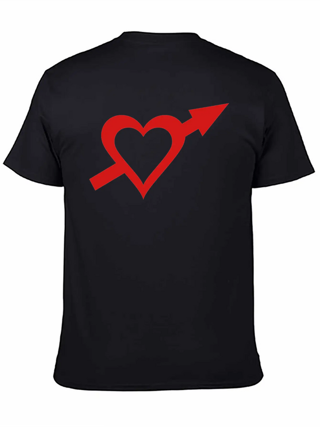 Heart And Arrow Casual Graphic T-Shirt – Simple And Comfortable Daily Wear