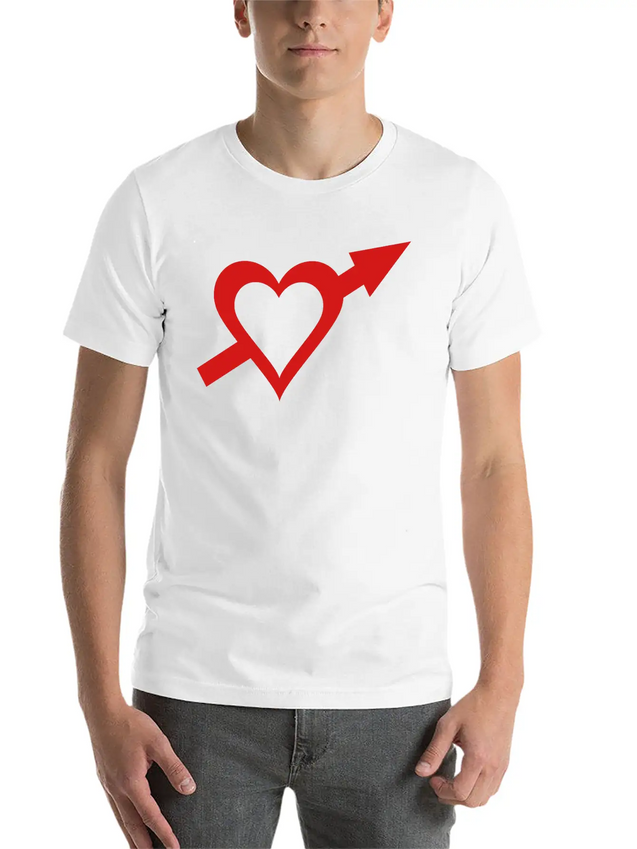 Heart And Arrow Casual Graphic T-Shirt – Simple And Comfortable Daily Wear