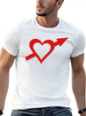 Heart And Arrow Casual Graphic T-Shirt – Simple And Comfortable Daily Wear