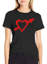 Heart And Arrow Casual Graphic T-Shirt – Simple And Comfortable Daily Wear