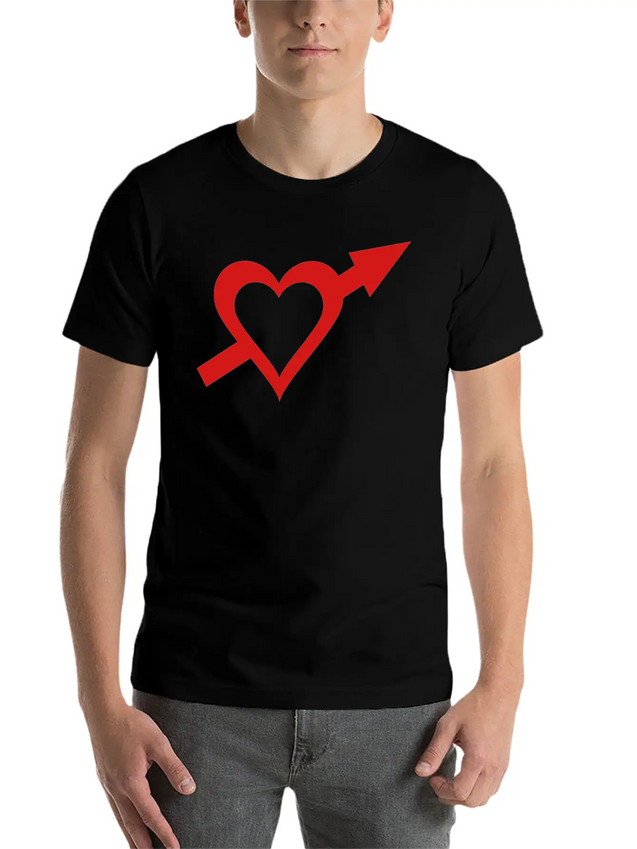 Heart And Arrow Casual Graphic T-Shirt – Simple And Comfortable Daily Wear