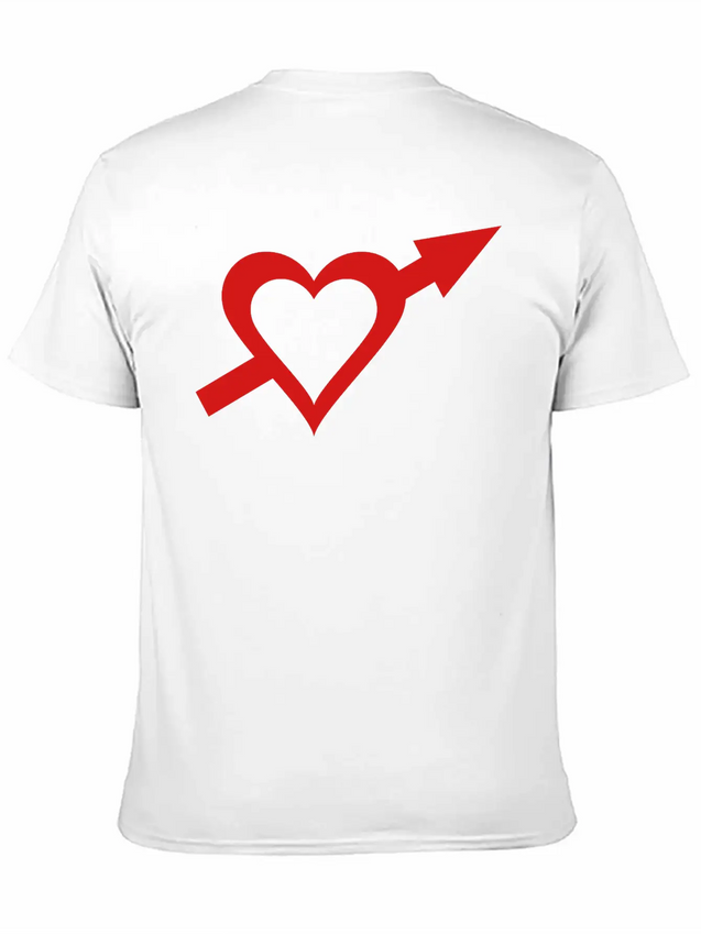Heart And Arrow Casual Graphic T-Shirt – Simple And Comfortable Daily Wear