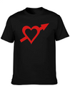 Heart And Arrow Casual Graphic T-Shirt – Simple And Comfortable Daily Wear
