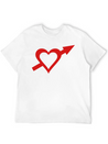 Heart And Arrow Casual Graphic T-Shirt – Simple And Comfortable Daily Wear