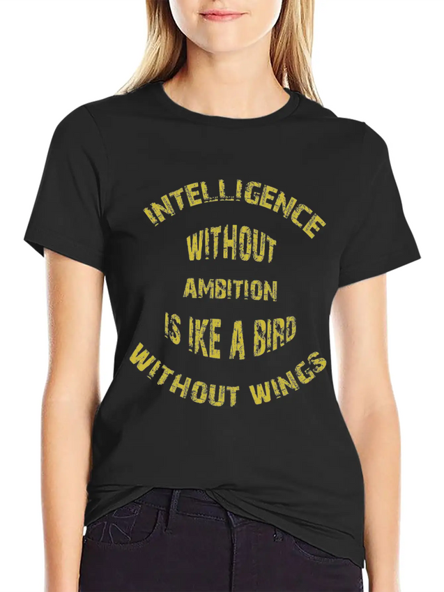 Intelligence Casual Graphic T-Shirt – Simple And Comfortable Daily Wear