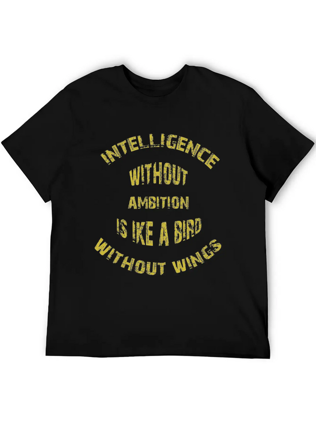 Intelligence Casual Graphic T-Shirt – Simple And Comfortable Daily Wear