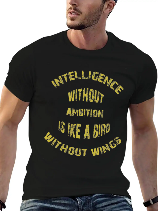 Intelligence Casual Graphic T-Shirt – Simple And Comfortable Daily Wear