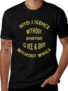 Intelligence Casual Graphic T-Shirt – Simple And Comfortable Daily Wear