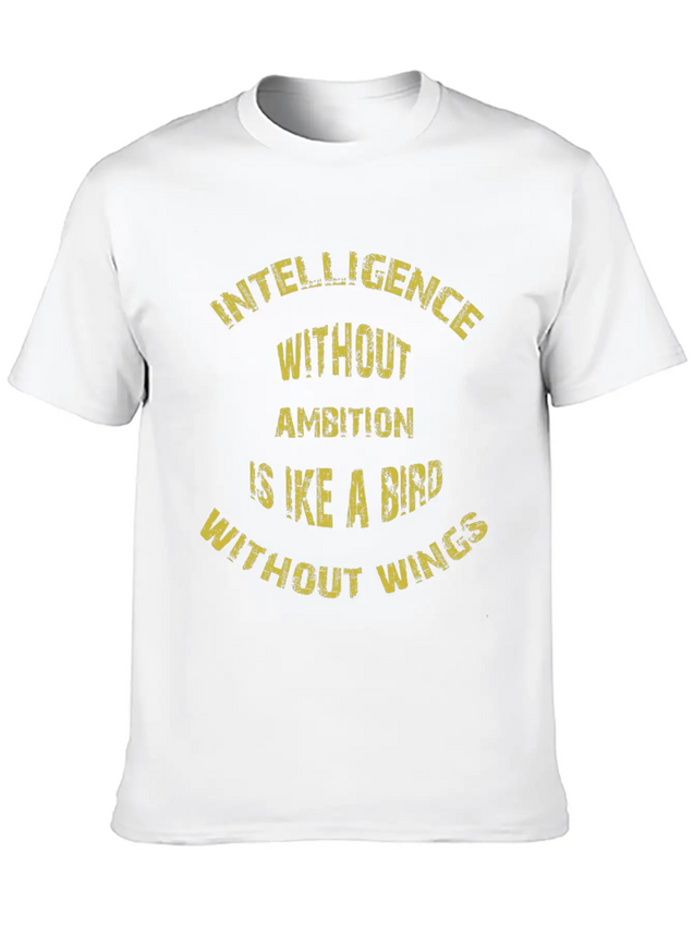 Intelligence Casual Graphic T-Shirt – Simple And Comfortable Daily Wear