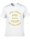 Intelligence Casual Graphic T-Shirt – Simple And Comfortable Daily Wear