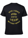 Intelligence Casual Graphic T-Shirt – Simple And Comfortable Daily Wear