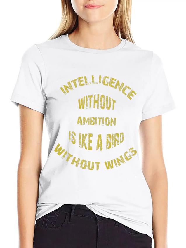 Intelligence Casual Graphic T-Shirt – Simple And Comfortable Daily Wear