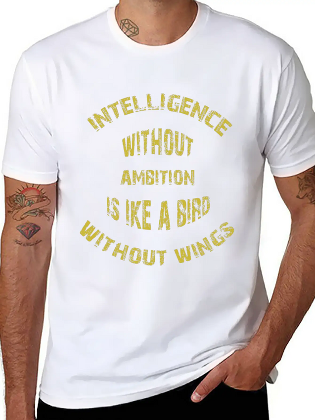 Intelligence Casual Graphic T-Shirt – Simple And Comfortable Daily Wear