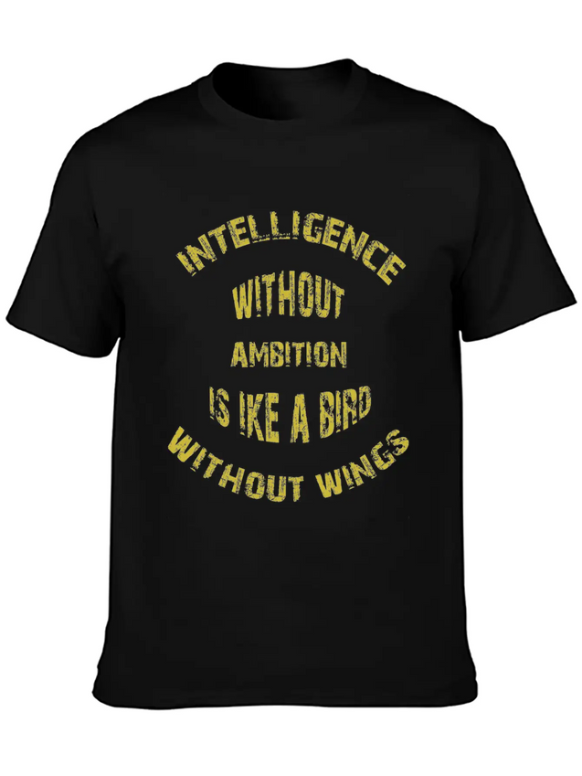 Intelligence Casual Graphic T-Shirt – Simple And Comfortable Daily Wear