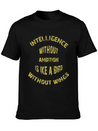 Intelligence Casual Graphic T-Shirt – Simple And Comfortable Daily Wear