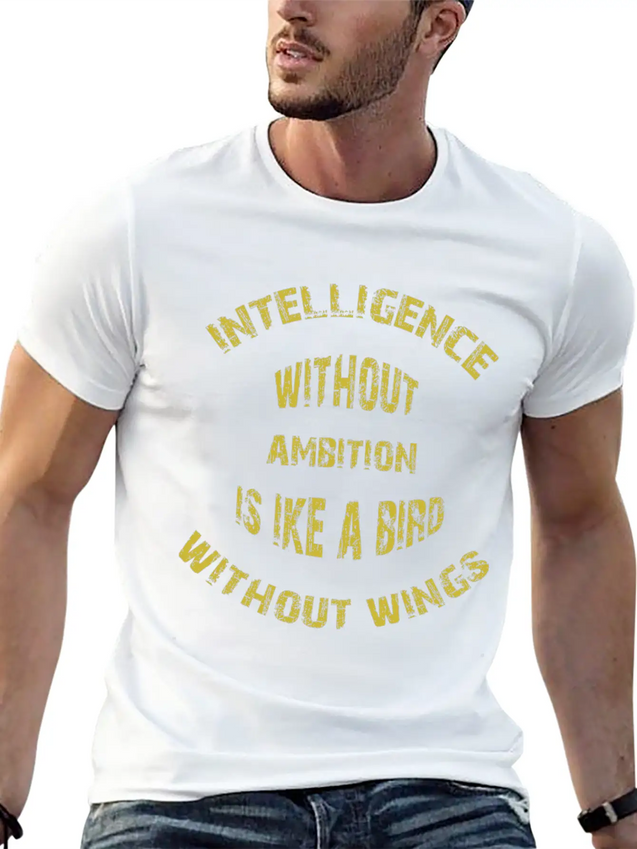 Intelligence Casual Graphic T-Shirt – Simple And Comfortable Daily Wear