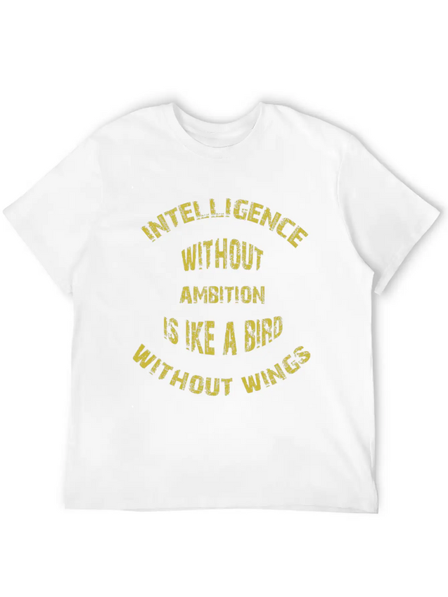 Intelligence Casual Graphic T-Shirt – Simple And Comfortable Daily Wear