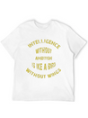 Intelligence Casual Graphic T-Shirt – Simple And Comfortable Daily Wear