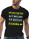Introvert And Fishing Casual Graphic T-Shirt – Simple And Comfortable Daily Wear
